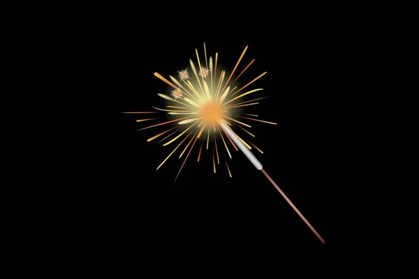 Firework Black Creative Style Illustration — Stock Photo, Image