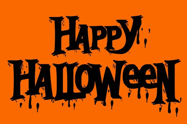 Feliz Halloween Icono Texto Illustration Concept Estilo — Foto de Stock