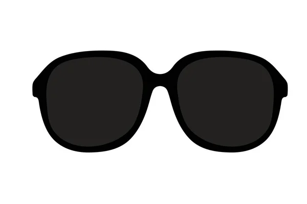 Czarny Ikona Ilustracja Okulary Projekt Płaski — Zdjęcie stockowe