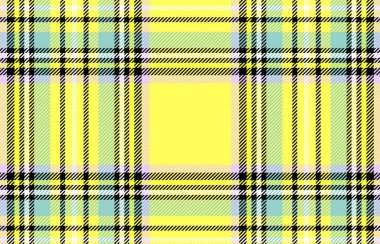 Klasik damalı sarı ekose. illüstrasyon tasarımı