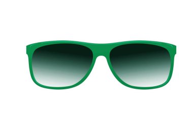  sarı bir arka plan üzerinde güneş gözlüğü, illüstrasyon