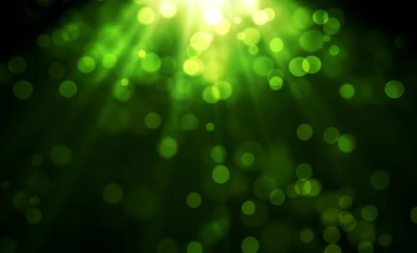 Groene Bokeh Blur Achtergrond Illustratie Ontwerp — Stockfoto