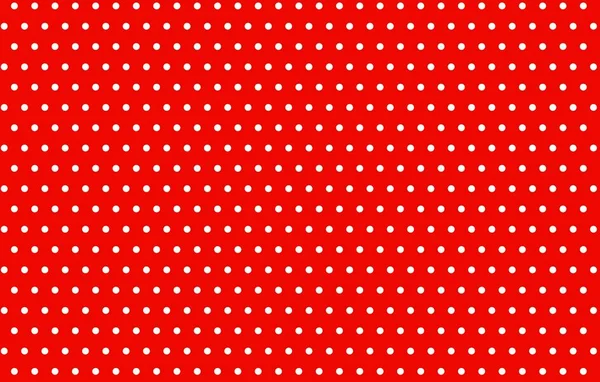 Polka Dots Bez Szwu Wzór Czerwonym Tle — Zdjęcie stockowe