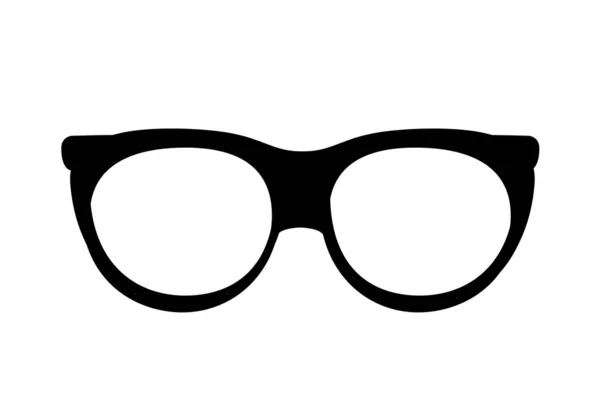 Retro Nerd Glasses White Background Simple Style Illustration — Stock Photo, Image