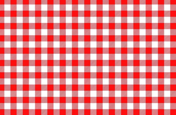 Gingham Seamless Pattern Red Italian Tablecloth Picnic Tale Cloth Illustration — Stock Photo, Image