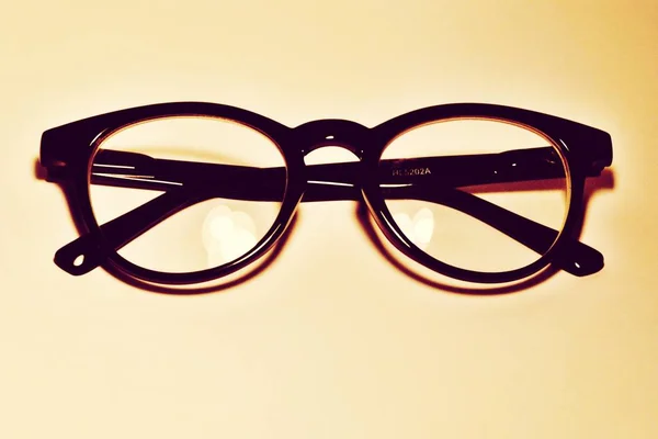 Photo Black Nerd Glasses Vintage Style — Stock Photo, Image