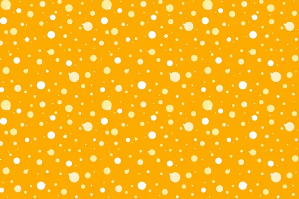 パステルオレンジの背景にポルカドット イラスト — ストック写真