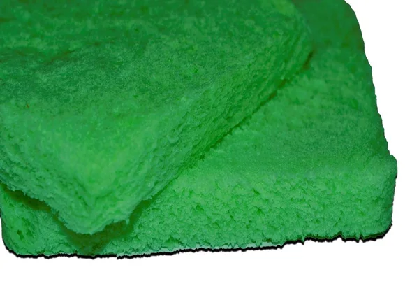 Скибочки Зеленого Хліба Ізольовані Білому Фоні — стокове фото