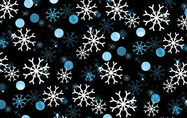 Zimní Pozadí Sněhovými Vločkami Tabuli Návrh Ilustrace — Stock fotografie