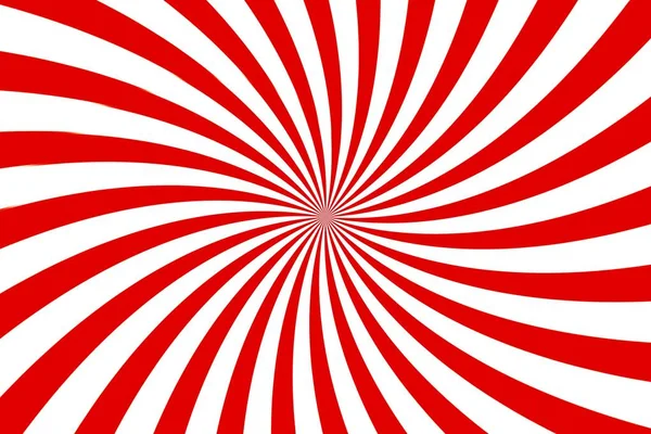 Sfondo Semplice Rosso Bianco Strisce Spirale Stile Pop Art Retrò — Foto Stock