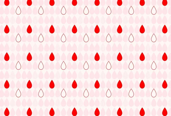 Wassertropfen Nahtloses Muster Auf Rosa Hintergrund Illustrationsdesign — Stockfoto