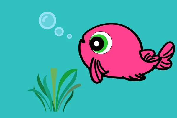 Cute Happy Fish On Blue Background Illustration Design Stock Images Page Everypixel Cute Happy Fish On Blue Background Illustration Design Stock Images Page Everypixel