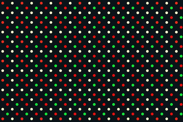 polka dots seamless pattern on black background - illustration design