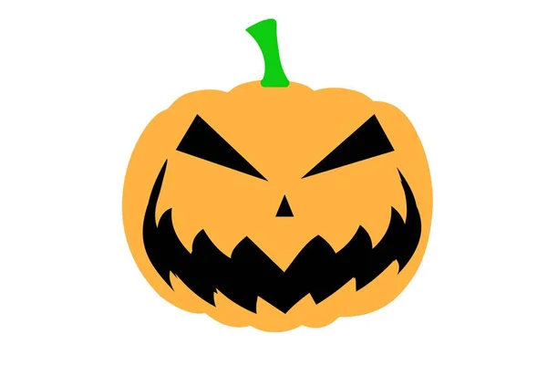 Ilustración Calabaza Halloween Dibujos Animados Sobre Fondo Blanco — Foto de Stock