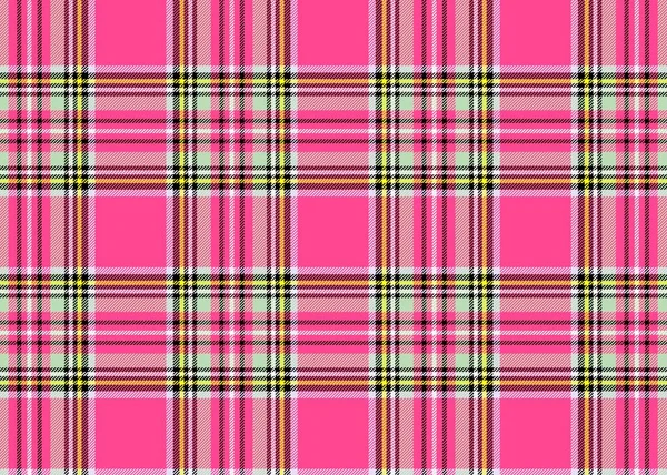 Tartan Sömlöst Mönster Rosa Illustration Design — Stockfoto