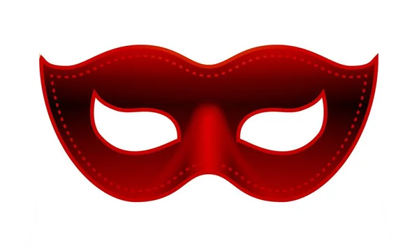 Máscara Carnaval Vermelho Branco Design Ilustração — Fotografia de Stock