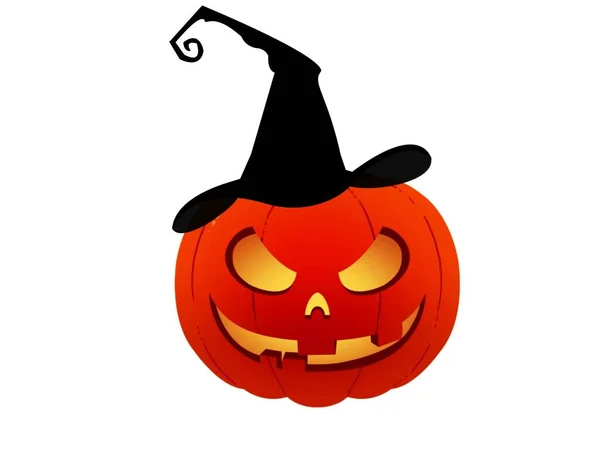 Halloween Gruselige Kürbisse Isoliert Auf Weißem Hintergrund Illustration Design — Stockfoto