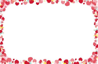 Pembe Kalpler Rastgele Beyaz Arkaplan 'a Düşüyor. Sevgililer Günü Şablonu. Romantik Dağılmış Kalpler Tasarım Elementi. Sevgi. Tatlı bir an. Kartlar, Afişler, Afişler, İlanlar, Satış, Broşür, Duvar Kağıdı.