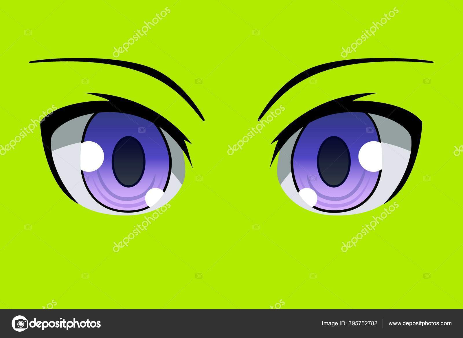 Set Anime Eyes Beautiful Colors Stock Illustration 1494074726  Shutterstock