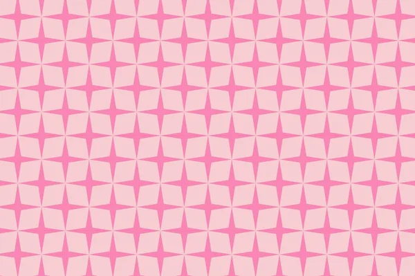 Rosa Sterne Nahtlose Muster Licht Hintergrund Illustration Design — Stockfoto
