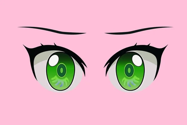 Ojos Anime Los Ojos Humanos Acercan Hermosos Ojos Dibujos Animados —  Fotos de Stock