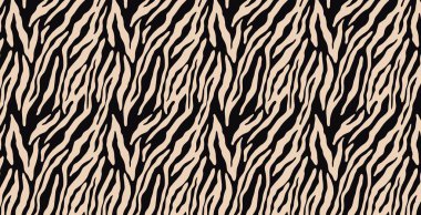 Kusursuz zebra deseni, hayvan izi - illüstrasyon tasarım tarzı 