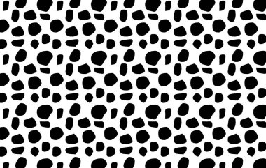 Beyaz arkaplanda leopar deri dokusu - illüstrasyon tasarımı 