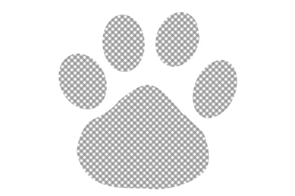 Логотип Лапы Изолирован Белом Фоне Дизайн Иллюстраций — стоковое фото