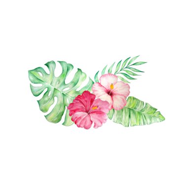 Suluboya tropikal buket