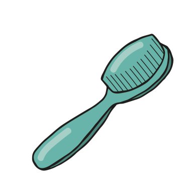 El çizimi çizimi renk karalama saç fırçası