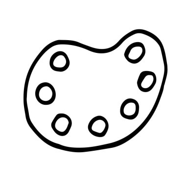 el çizimi palet okulu siyah-beyaz karalama stili