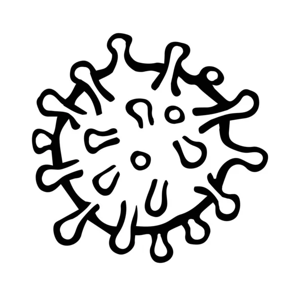 Ручной Вирус Каракулях — стоковый вектор