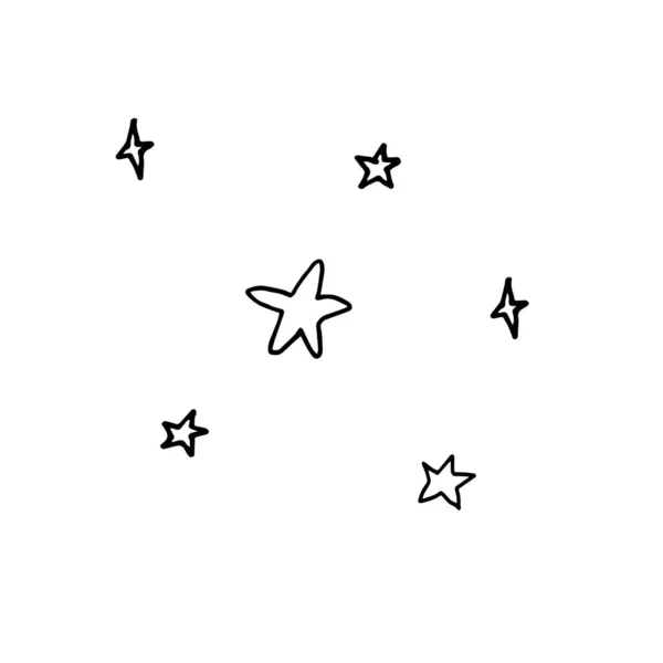 Ilustração Estrela Desenhada Mão —  Vetores de Stock