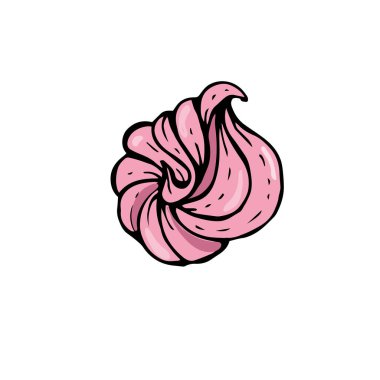 vektör şekerlemeleri pembe taze lokum