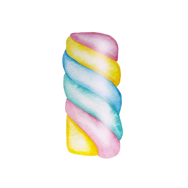 Caramelle Acquerello Marshmallow Multicolore — Foto Stock