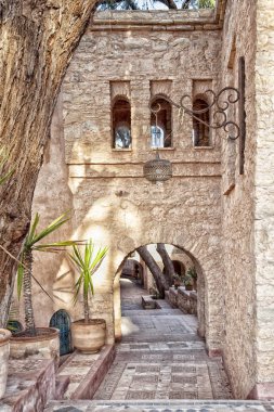 Afrika liman şehir manzaraları ve muhteşem architectur sürü Fas'ta Agadir Medine'de