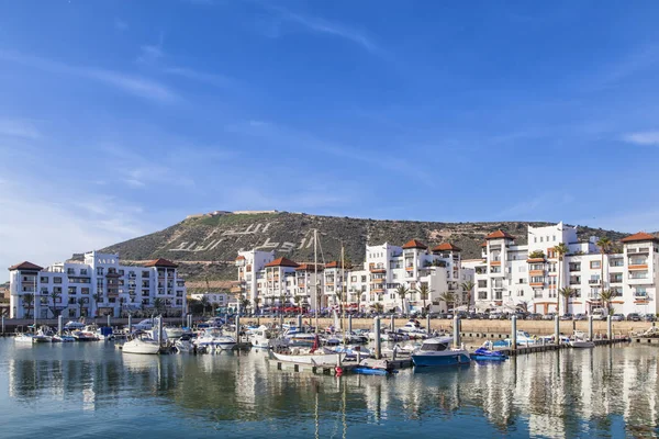 Agadir ve Fas Afrika Atlas Okyanusu, kasbah görünümüne manzarası ile defne için görüntüleyin