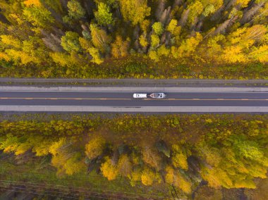 Alaska Route 3, nam-ı diğer George Parks Otoyolu ve Alaska manzarası sabah güneşiyle birlikte, Susitna North, Alaska AK, ABD 'deki Denali Eyalet Parkı' nın güneyinde..