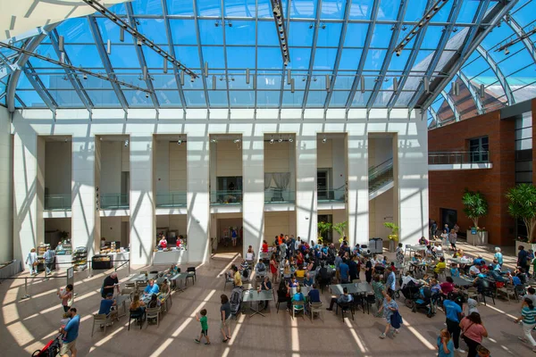 Salem Usa Jul 2019 Peabody Essex Museum Pem Central Atrium — Foto de Stock