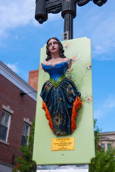 Salem Eua Jul 2019 Estátua Lady Salem Salem Massachusetts Eua — Fotografia de Stock