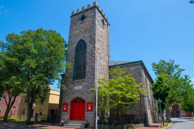 Saint Peter's Episcopal Church at 24 St Peter Street in Historic city center of Salem, Massachusetts MA, USA.  clipart
