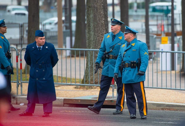 Washington Jan 2017 Поліція Штату Нью Джерсі Чергуванні Пенсильванія Авеню — стокове фото