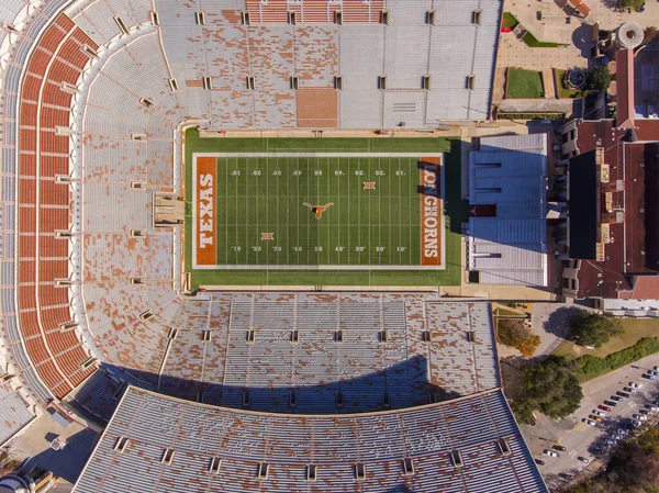 Vista Aérea Del Darrell Royaltexas Memorial Stadium Universidad Texas Austin — Foto de Stock