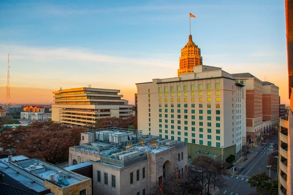 Skyline Della Città San Antonio Tra Cui Hotel Contessa Westing — Foto Stock