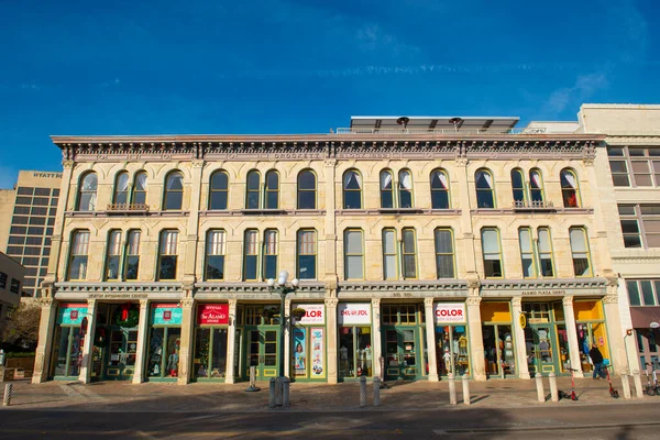 Historische Gebäude Alamo Plaza San Antonio Texas Usa — Stockfoto