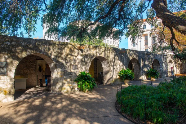 San Antonio Şehir Merkezindeki Alamo Misyonu Teksas Abd Misyon San — Stok fotoğraf