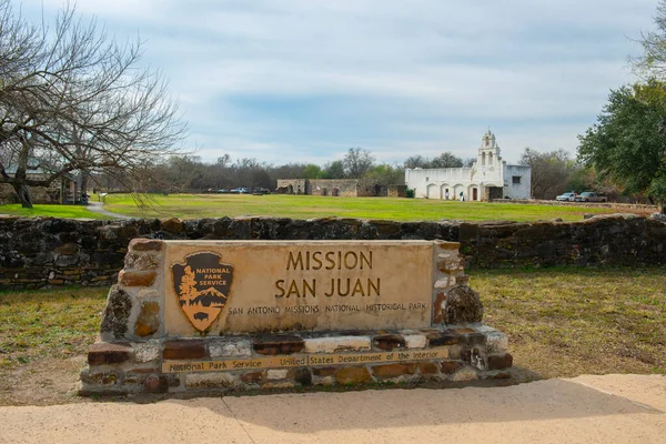 Misión San Juan Capistrano San Antonio Texas Misión Forma Parte — Foto de Stock