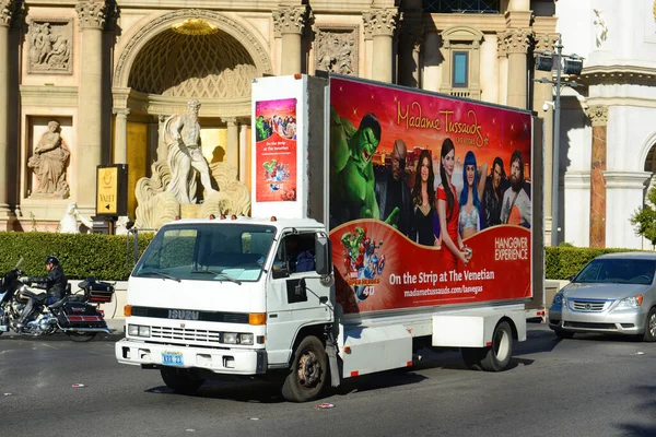 Reclametruck Las Vegas Strip Las Vegas Nevada Verenigde Staten — Stockfoto