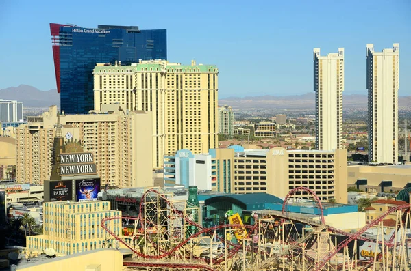 Las Vegas Vista Aerea Foto Include Hilton Grand Vacation Marriott — Foto Stock
