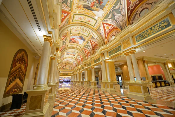 Grand Lobby Dentro Venetian Resort Las Vegas Strip Las Vegas — Foto de Stock